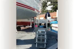 Mise en situation de la plateforme TSCS : maintenance d'un bateau au port Villefranche (photo2)