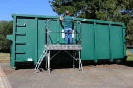 Le modèle 150 de la plateforme de travail en hauteur et roulante, en aluminium TSCS